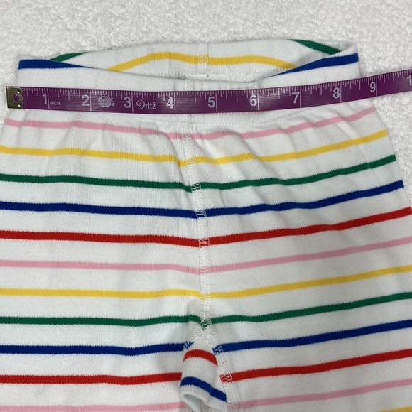 Hanna Andersson rainbow striped snug fit organic pajamas size 4 - Picture 7 of 10